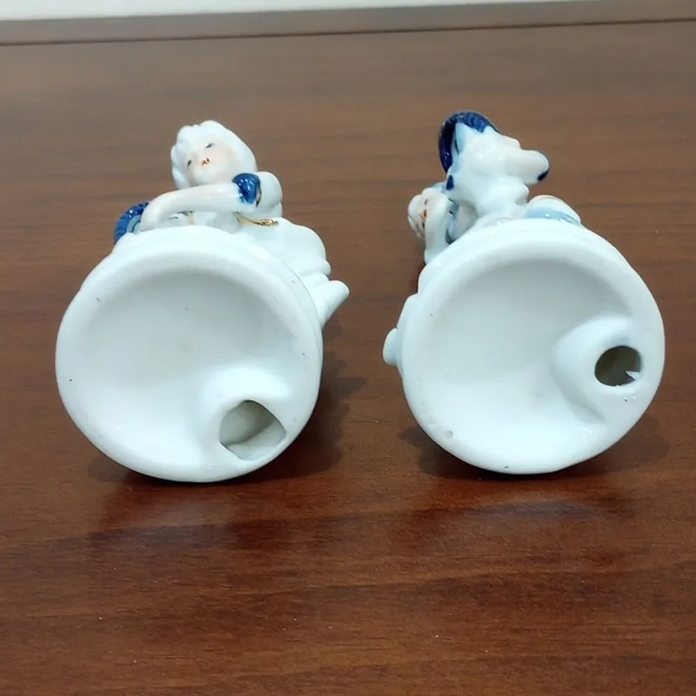 Blue And White Porcelain Figurines - Vintage!